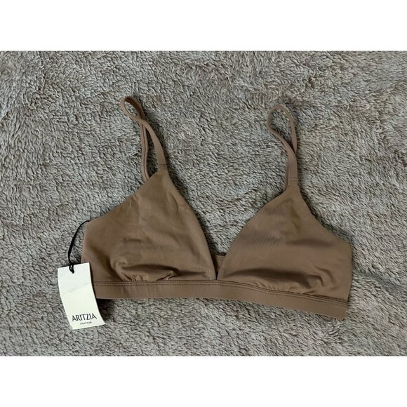 Aritzia Toasty Triangle Countour Bralette Size M New - Picture 5 of 11
